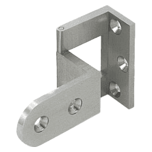 AHS Overlay Door Angle Hinge, Satin Nickel