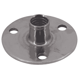 1-7/16" x 1/2" Stainless Steel Leveling Glide Base, Plain