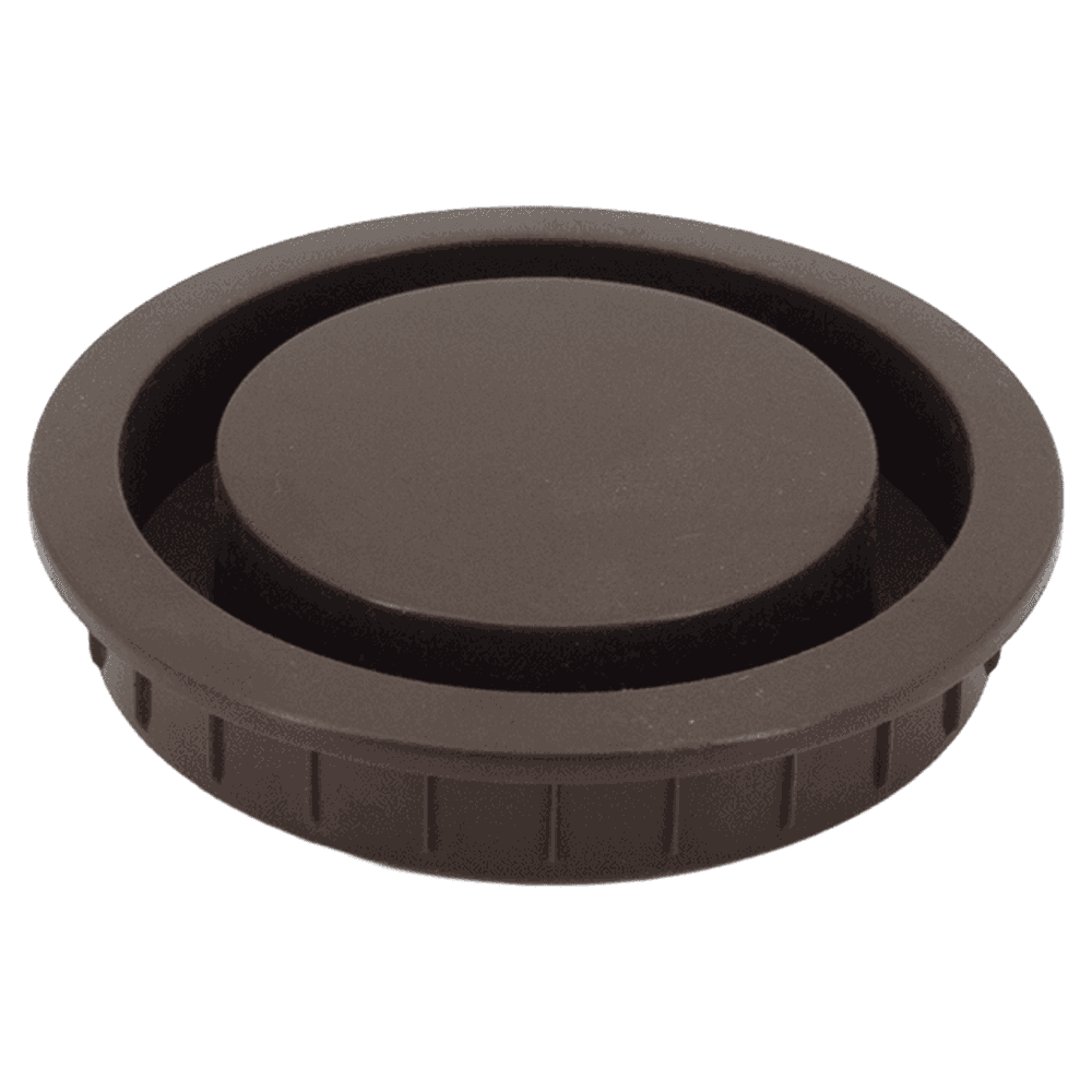 2-3/16" Round Plastic Air Ventilator, Brown