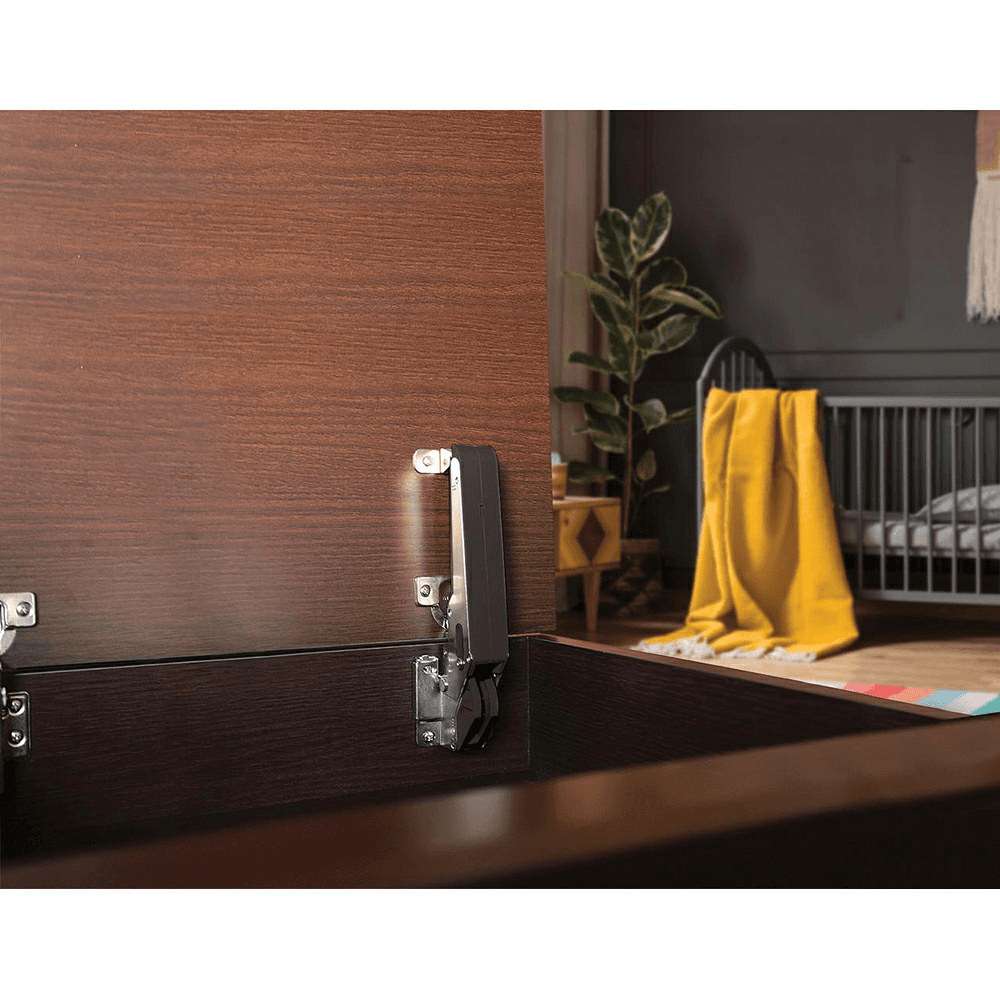 Aileron Stay MD 90° Top-Opening Lid with Hinge, Black