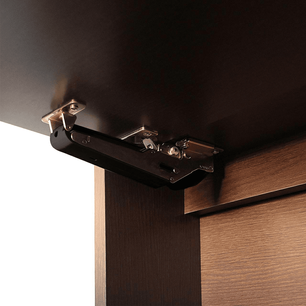 Aileron Stay HD 95° Upward-Opening Lid with Hinge, Black