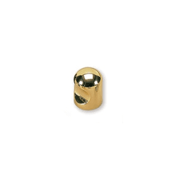 22mm DJ-22 Cylinder Round End Knob, Polished Brass