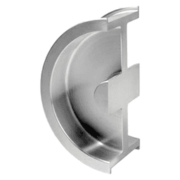 49mm Sliding Door Handle Pull, Satin Stainless Steel