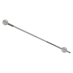 Concealed Door Straightener With Cover Cap, Plain/Nickel