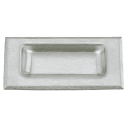 4" Flush Pull with Male Stud M5 Nut, Satin