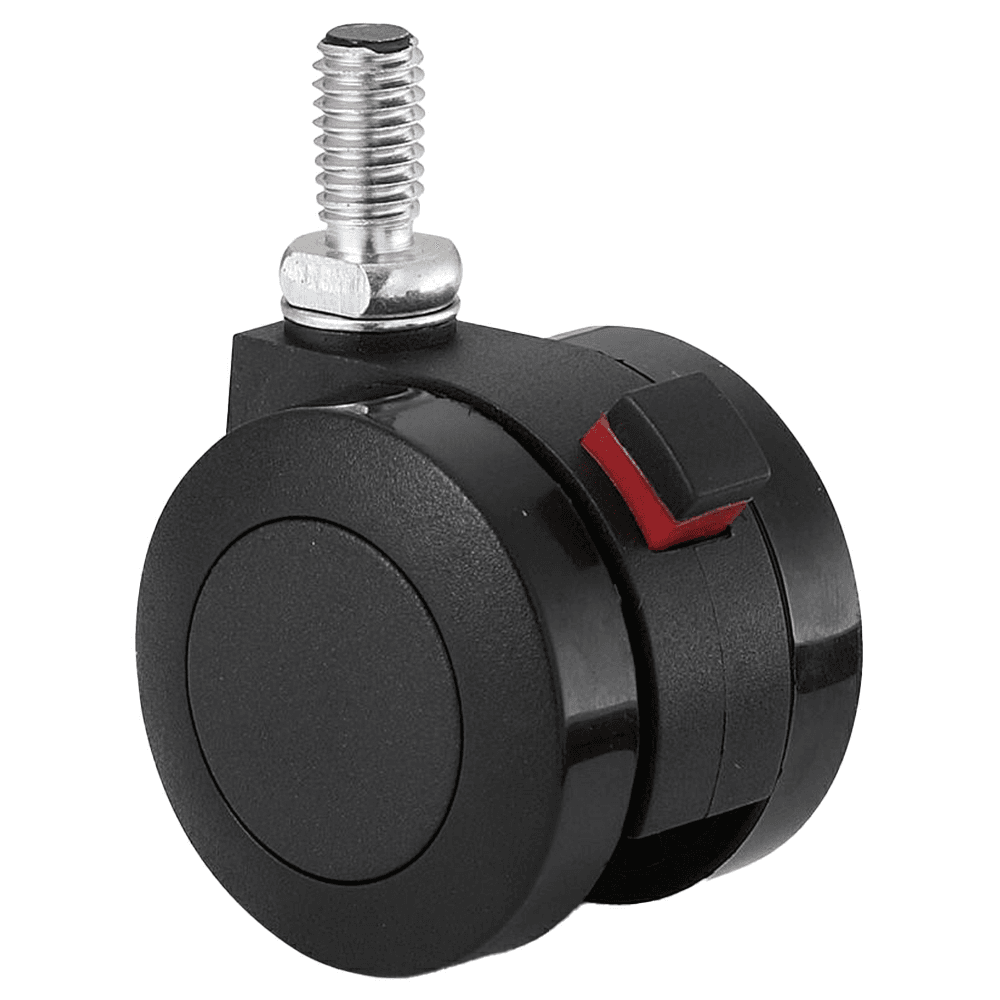 50mm Plastic Twin Wheel Caster with Brake