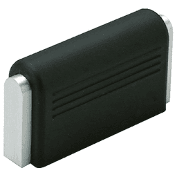 35mm Handle Pull, Aluminum/Black