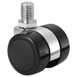 GX-W50GN16 64.5mm Threaded Bolt Twin Wheel Caster