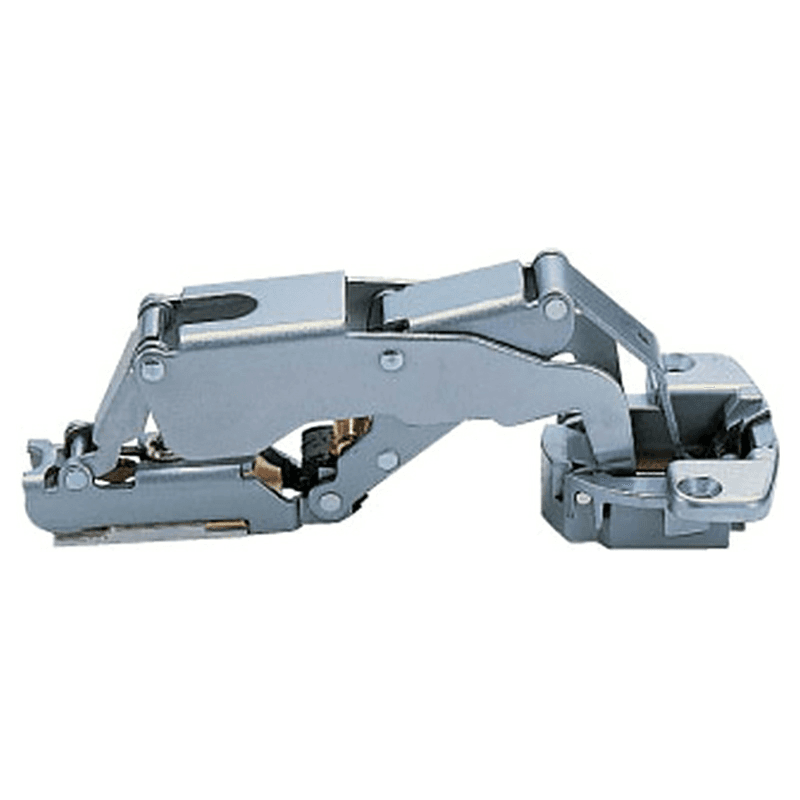 H160 European Concealed 90° Opening Hinge, 28mm Overlay, Self-Closing, Satin Chrome