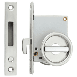 Sliding Door Latch, Satin Stainless Steel