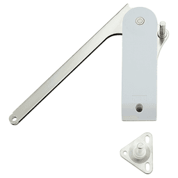 HDSN-30 Left-Hand Light Duty Soft Down Stay, Nickel/Light Gray