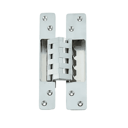 HES-3038 Invisible 180° Opening Concealed Hinge, Satin Chrome