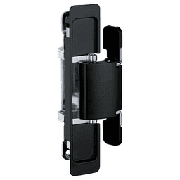 HES2S 3-Way Adjustable Concealed 110° Opening Hinge (Frame-Surface Mount), Black