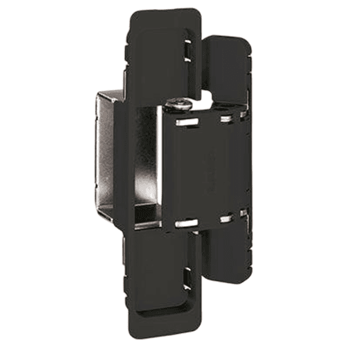 HES2S 3-Way Adjustable Concealed 125° Opening Hinge (Frame-Surface Mount), Black