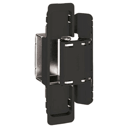 HES2S 3-Way Adjustable Concealed 125° Opening Hinge (Frame-Surface Mount), Black