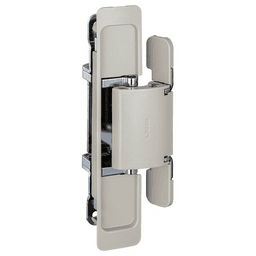 HES2S 3-Way Adjustable Concealed 110° Opening Hinge (Frame-Surface Mount), Warm Grey
