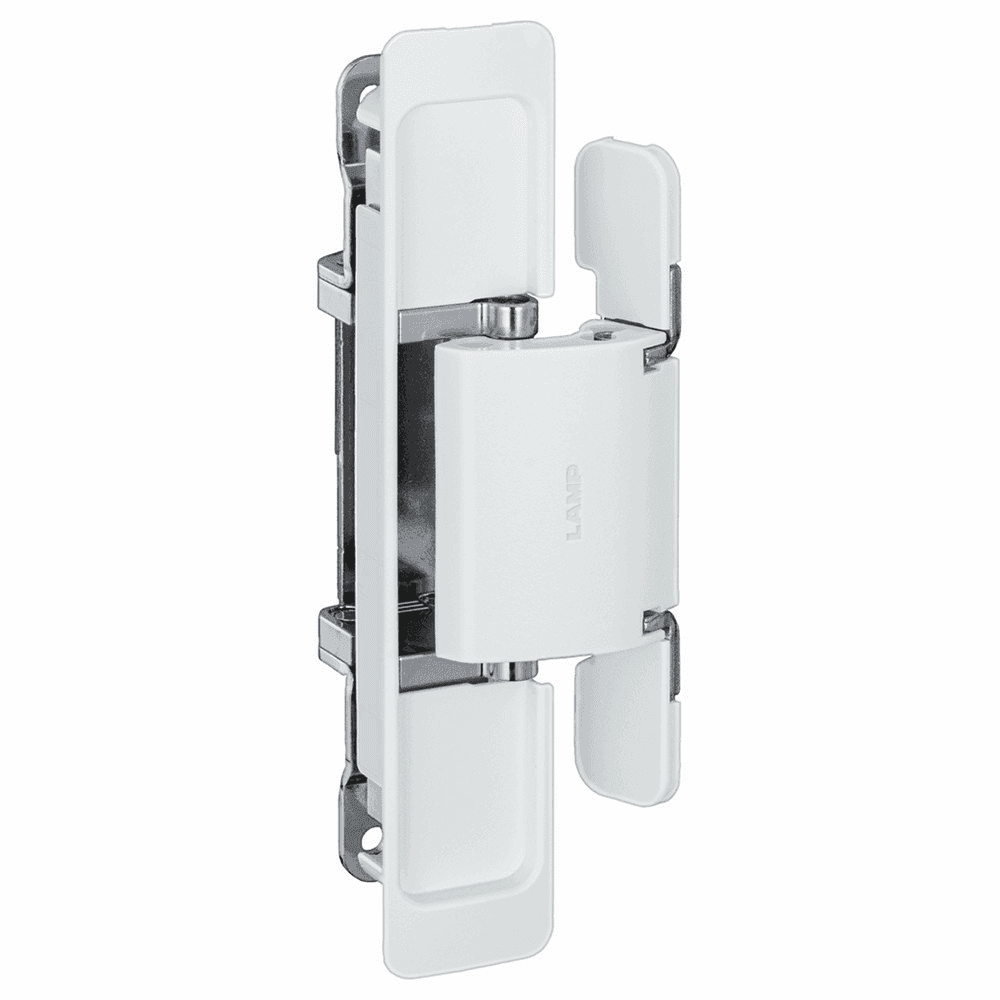 HES2S 3-Way Adjustable Concealed 110° Opening Hinge (Frame-Surface Mount), White