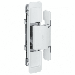 HES2S 3-Way Adjustable Concealed 110° Opening Hinge (Frame-Surface Mount), White
