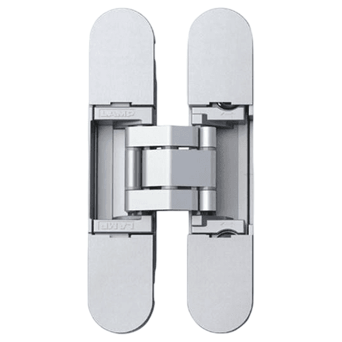 HES3D-90 3-Way Adjustable Concealed Hinge, Dull Chrome
