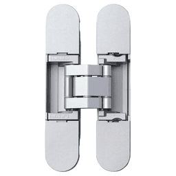 HES3D-90 3-Way Adjustable Concealed Hinge, Dull Chrome