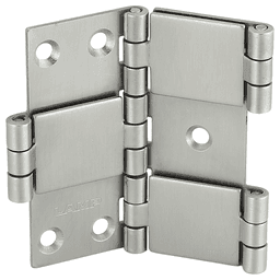 64mm Double Action Hinge, Satin Stainless Steel
