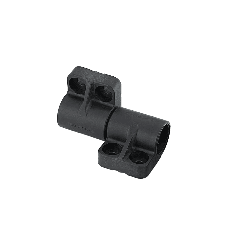 75mm Soft-Close Damper Hinge with Bracket, Dark Gray
