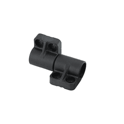 75mm Soft-Close Damper Hinge with Bracket, Dark Gray