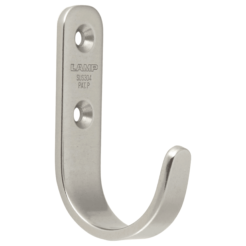 33mm Single Hook, Satin Stainless Steel