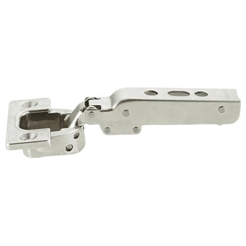 93° Opening Standard Euro Hinge, Self Closing, 1" Overlay, Nickel