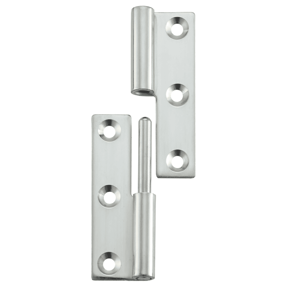 32mm Right-Hand Lift-Off Hinge, Polished Stainless Steel