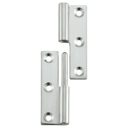 32mm Right-Hand Lift-Off Hinge, Polished Stainless Steel