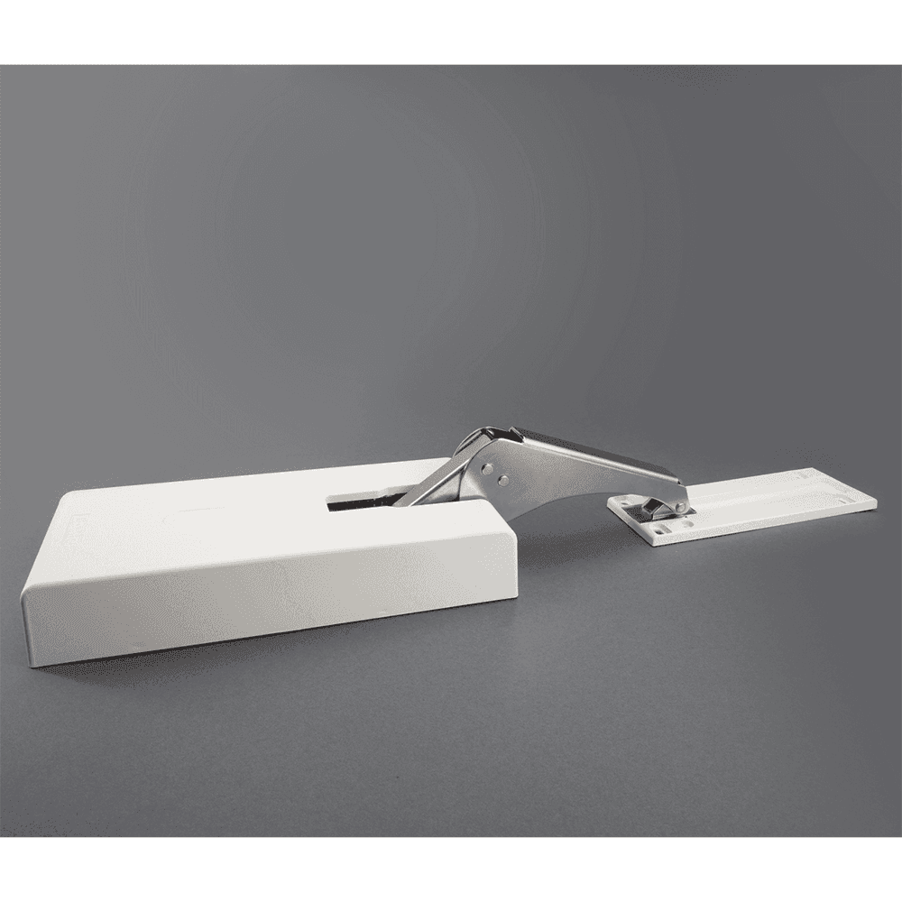 9-7/8" Heavy Duty Lift Assist Damper, Nickel, White