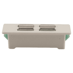 Snap-In Magnetic Catch, White