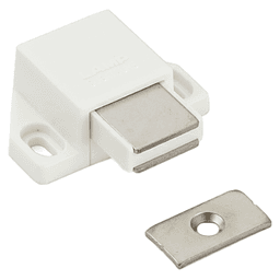 Single Magnetic Touch Latch, White