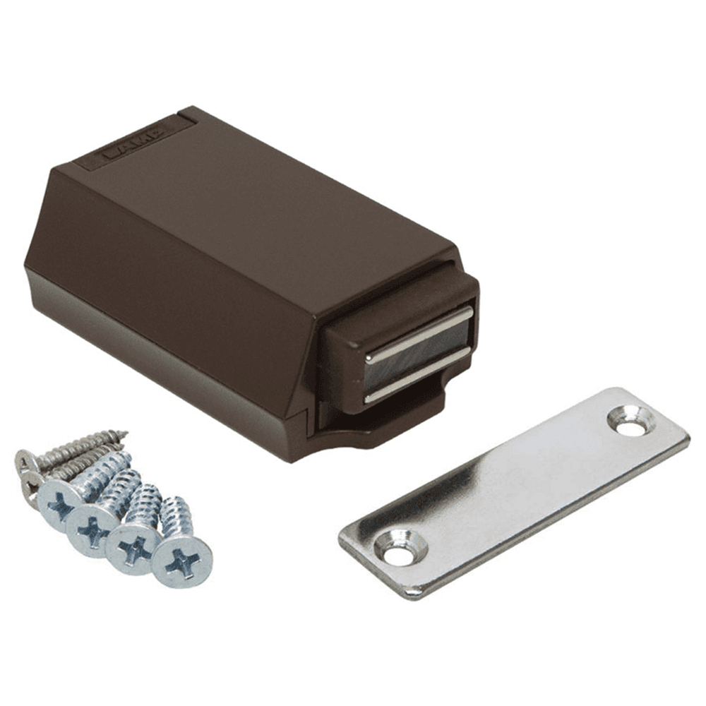 7/8" Push-To-Open Door Latch, Brown