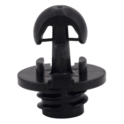 Self Tapping Male Heavy Duty Panel Clip, Black