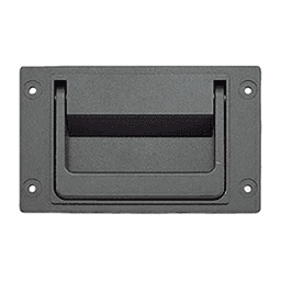 13/16" Rectangle Recessed Flush Pull, Gray