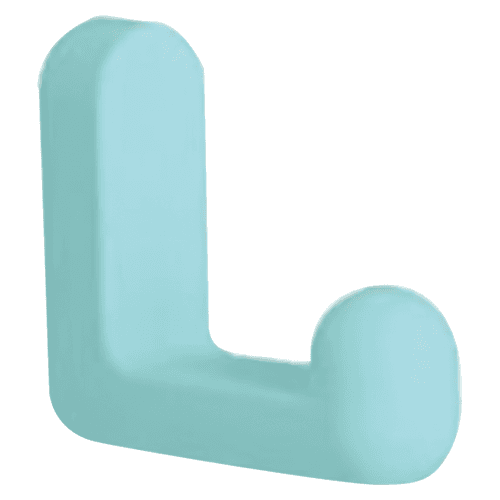 48mm Pastel Rubber Hook, Blue