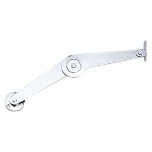 Left-Hand Lid Stay with Ball Catch, Chrome