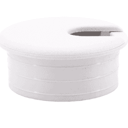 45mm Round Cable Grommet, White