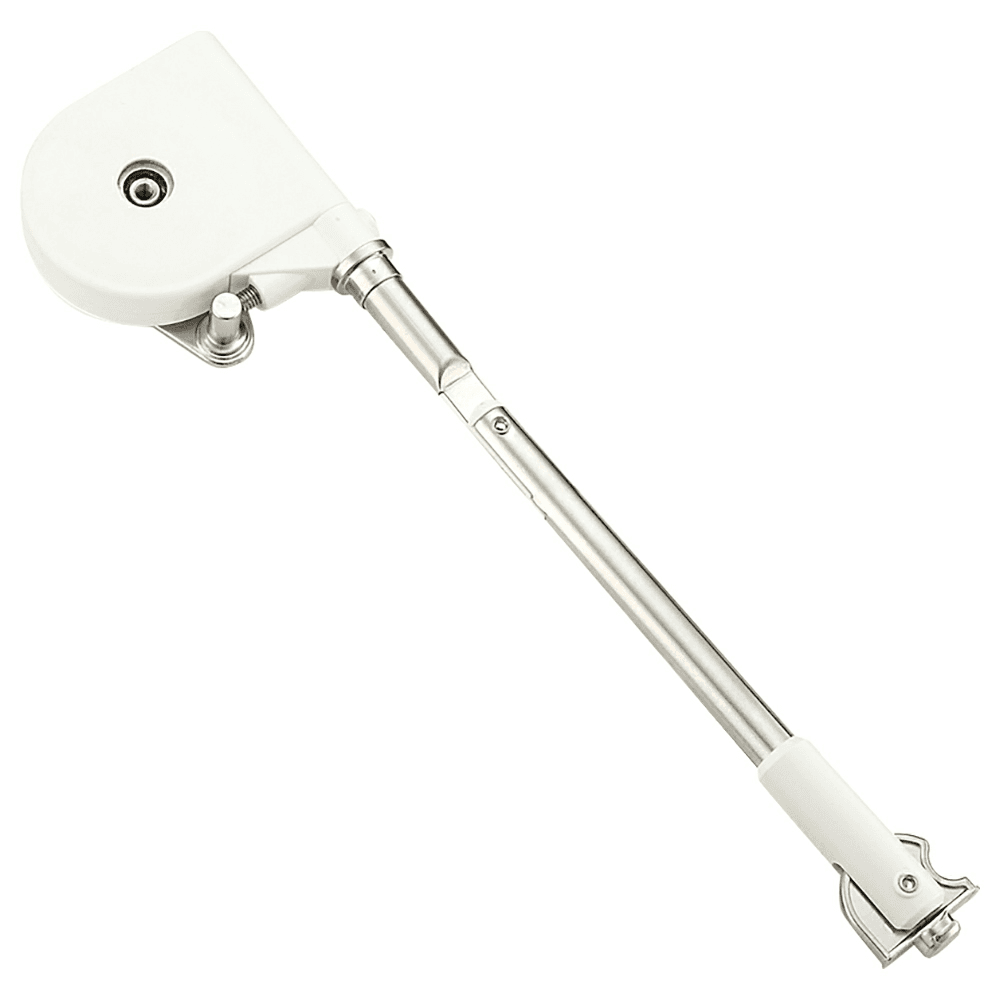 Short-Arm Soft-Down Stay, Nickel/White