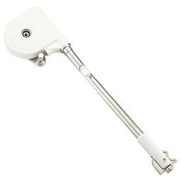 Short-Arm Soft-Down Stay, Nickel/White