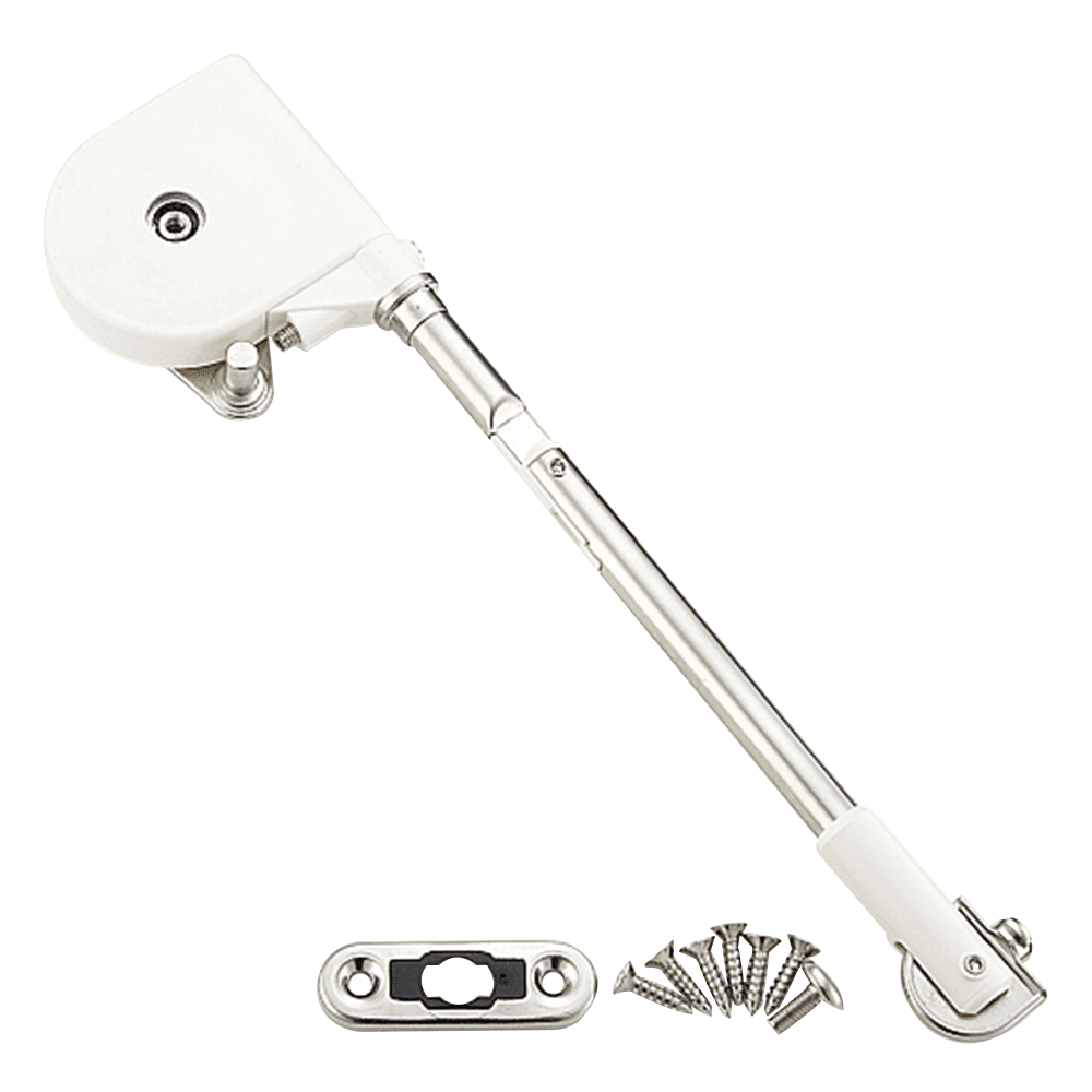 Soft-Down Lid Stay with Catch, White