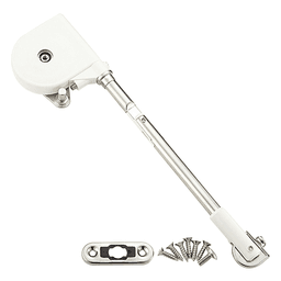 Soft-Down Lid Stay with Catch, White