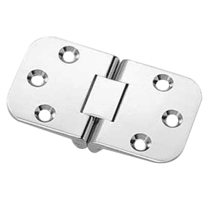 Tabletop 180° Opening Hinge, Flat Edge, Satin Nickel