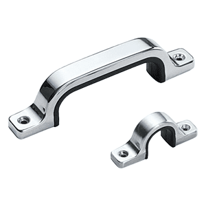 102mm Handle Pull with Rubber Grip, Mirror