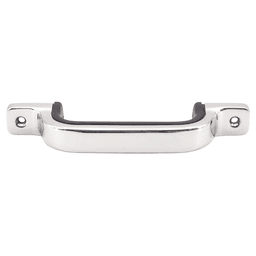 88mm Stainless Steel/Rubber Handle Pull, Satin