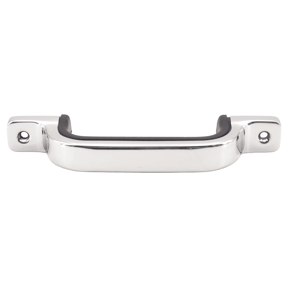 88mm Stainless Steel/Rubber Handle Pull, Mirror