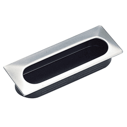 3-57/64" Flush Pull, Satin/Black
