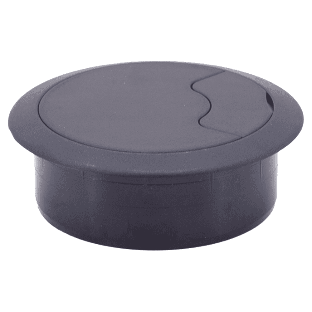 72mm Round Cable Grommet, Black